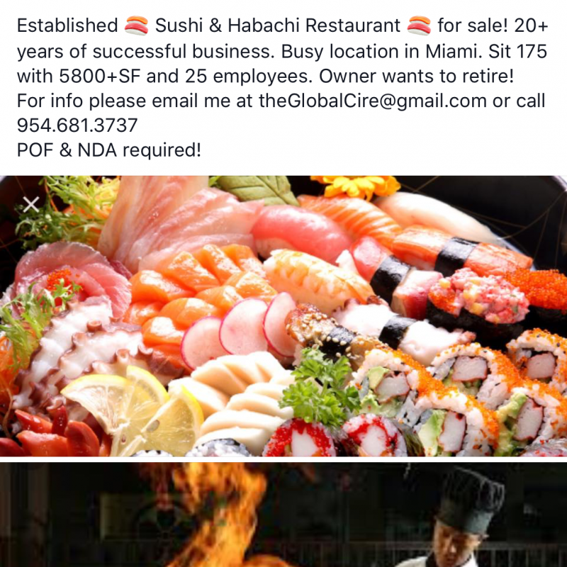 Established Japanese Restaurant For Sale